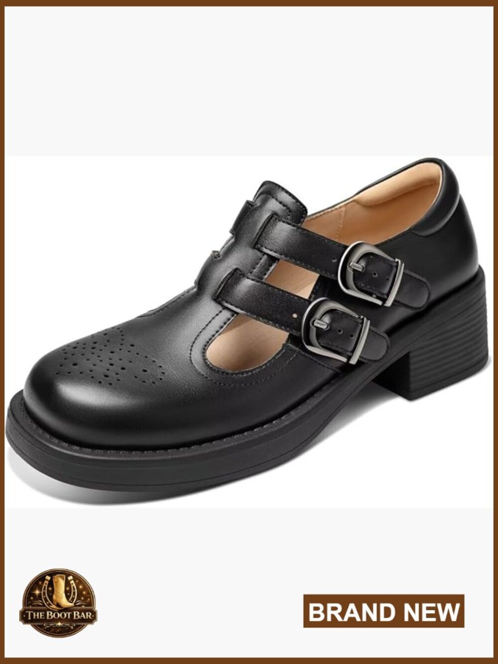 Vintage T-Strap Mary Janes, Chunky Heel Oxfords, Comfortable Work Shoes